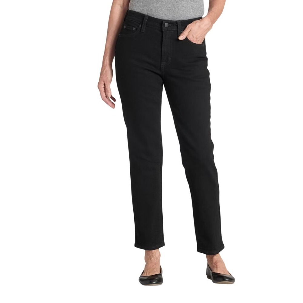 Universal Thread Women's Black 80s Slim Mid Rise Denim Jeans Size 4R